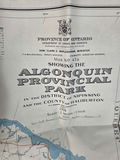 Vintage 1956 Algonquin Provincial Park Folding Map No. 47a Ontario Canada - thumbnail 1 of 4