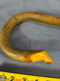 Vintage Handcrafted 60-Inch Wooden Shepherd’s Crook Staff / Walking Stick - thumbnail 4 of 5