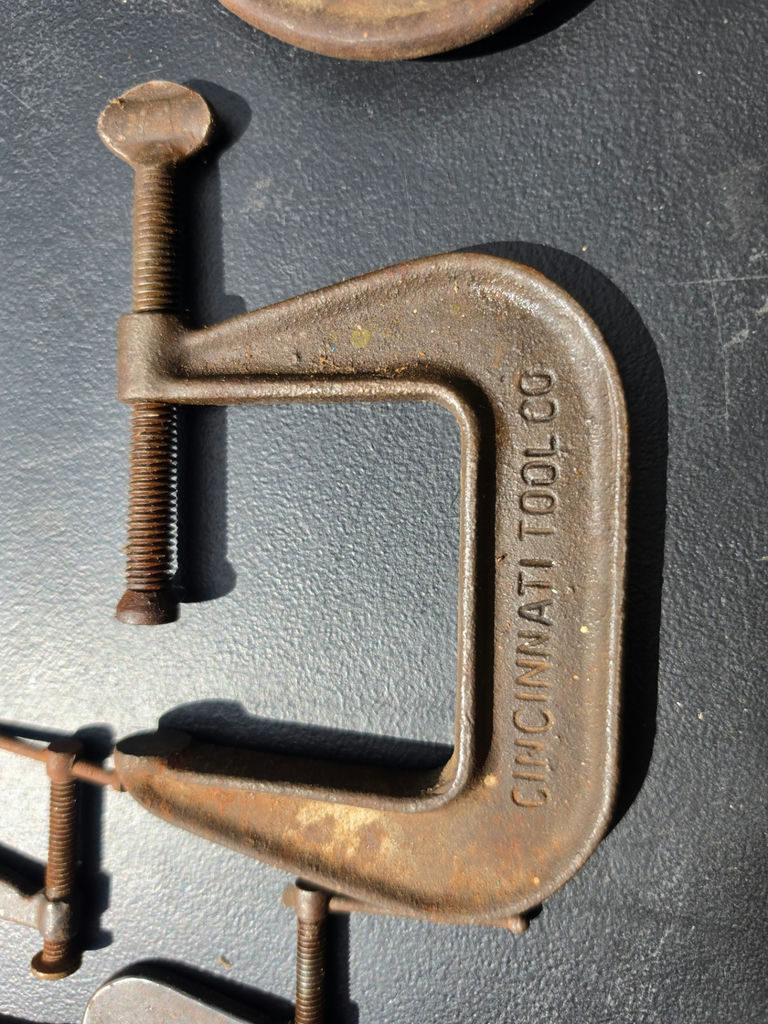 Vintage Cincinnati Tool Co. & Taylor-Forbes C-Clamp & Bar Clamp Lot - 14 Pieces - image 3 of 4