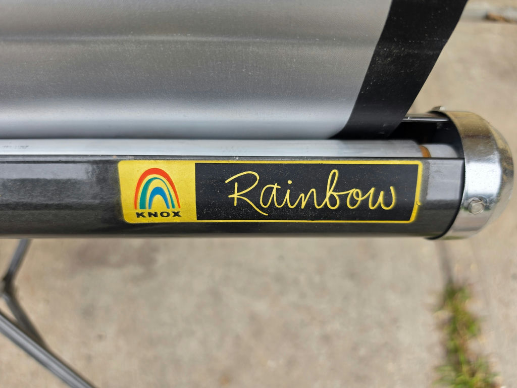 Vintage Knox Rainbow Portable Tripod Movie Projection Screen - image 2 of 5