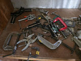 Large Lot of Vintage Clamps - C-Clamps, Bar Clamps, and Pipe Clamps - thumbnail 3 of 4