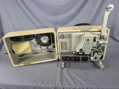 Vintage Paillard Bolex S-221 16mm Sound Film Projector w/ Case & Speaker - Image 1 of 3