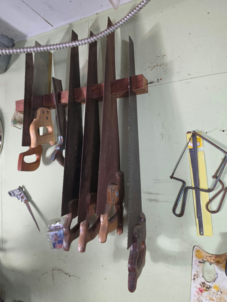 Assorted antique hand saws - image 1 of 2