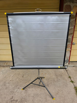 Vintage Knox Rainbow Portable Tripod Movie Projection Screen - Image 1 of 5