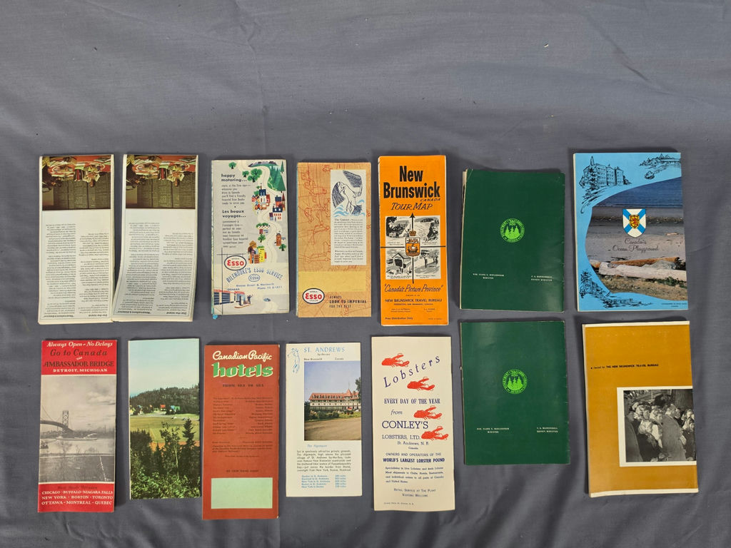 Vintage 1950s Canadian Travel Ephemera Lot - Algonquin, Esso Maps, Maritimes Brochures - image 2 of 2