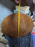 Antique 48" Quarter-Sawn Oak Round Pedestal Dining Table - Arts & Crafts Restoration Project - thumbnail 1 of 4