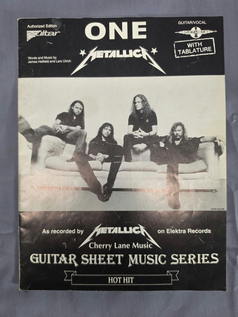 Vintage Harmony Guitar & Metallica Memorabilia Lot - 1960s Stella H929, 1950s Cowboy Stencil & Metallica Sheet Music - image 5 of 11