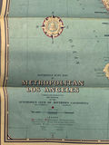 Vintage Automobile Road Map of Metropolitan Los Angeles - Automobile Club of Southern California - thumbnail 2 of 4