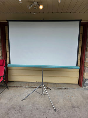 Vintage Da-Lite 6ft Silver-Lite Projection Screen - Glass Beaded Chemi-Cote - Image 1 of 3