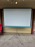 Vintage Da-Lite 6ft Silver-Lite Projection Screen - Glass Beaded Chemi-Cote - thumbnail 1 of 3