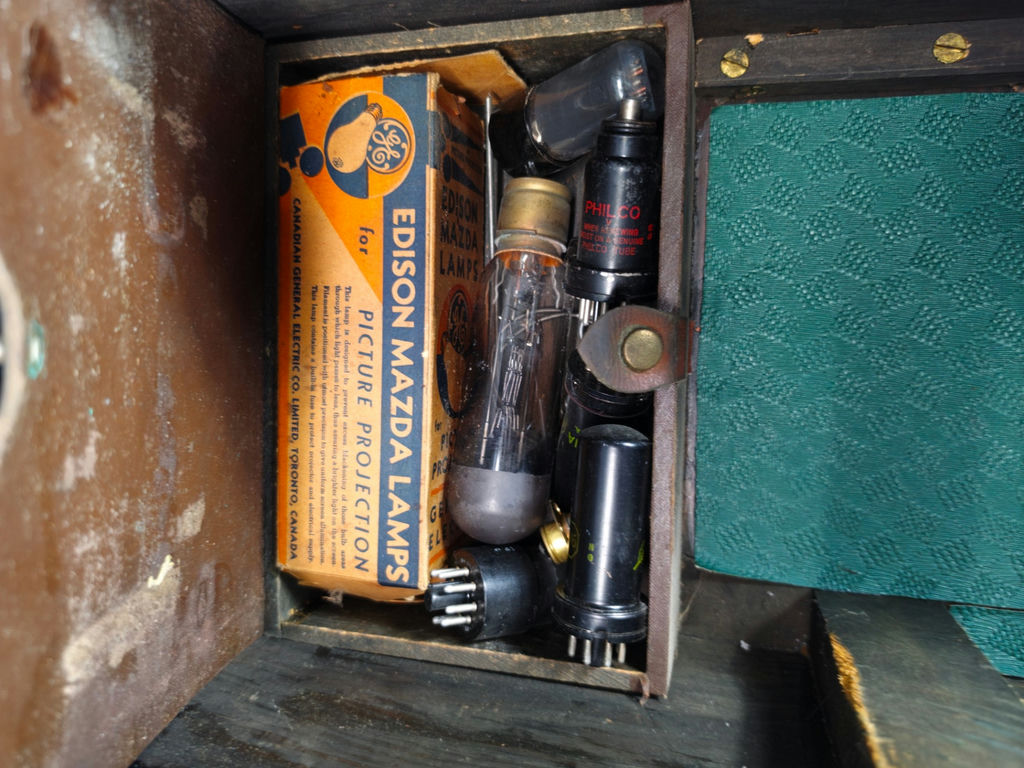 Vintage Amprosound Premier 10 16mm Sound Film Projector w/ Case & Tubes – Model CYA - image 9 of 9
