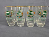 Vintage Brauerei Gebr. Mundinger German Beer Glasses - Set of 8 With Gold Rims - thumbnail 2 of 4