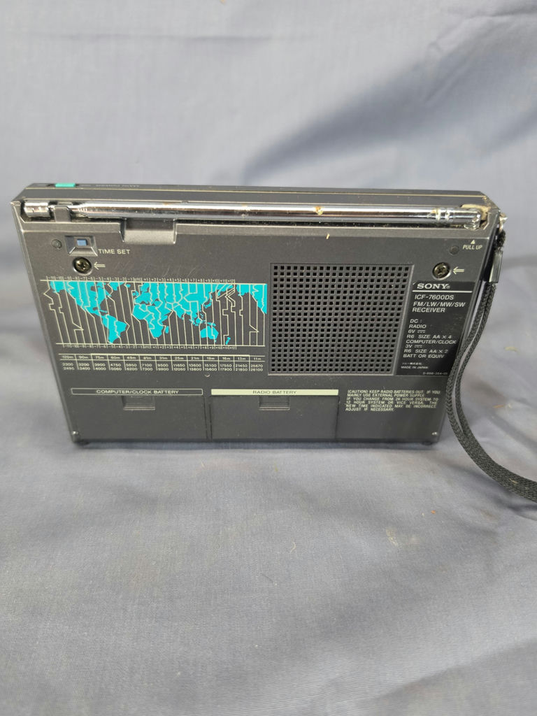 Vintage Sony ICF-7600DS Portable Digital Shortwave World Band Radio Receiver - image 2 of 2
