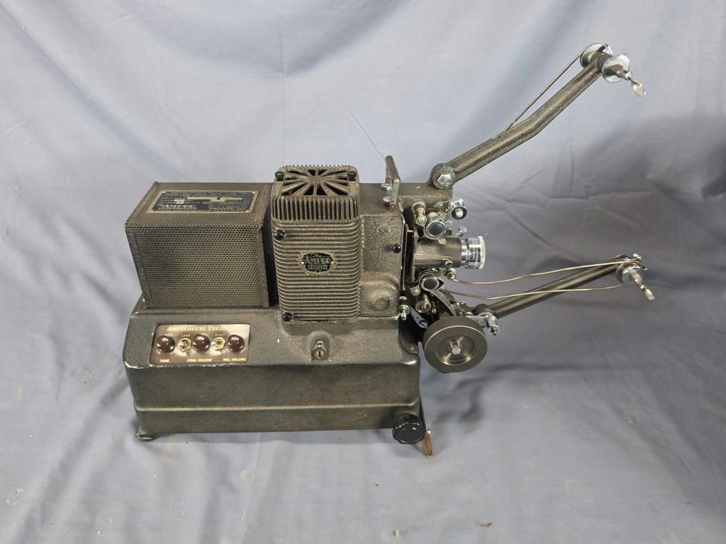Vintage Amprosound Premier 10 16mm Sound Film Projector w/ Case & Tubes – Model CYA - image 1 of 9