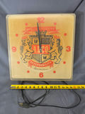 Vintage 1950s ADCO Sedalia MO Lighted Sign Clock by Dualite Inc. - 16" x 16" - thumbnail 2 of 7