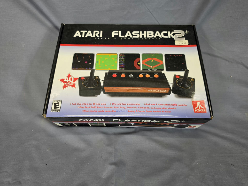 Atari Flashback 2+ Classic Game Console CIB (Complete in Box) - 40 Built-in Games - image 1 of 5