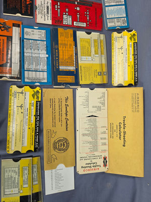 Vintage Technical Slide Rule & Mechanical Calculator Collection - Lot of 15+ HVAC, Electrical & Engineering Charts (Includes Alumid Professional Pocket Slide Rule) - Image 1 of 6