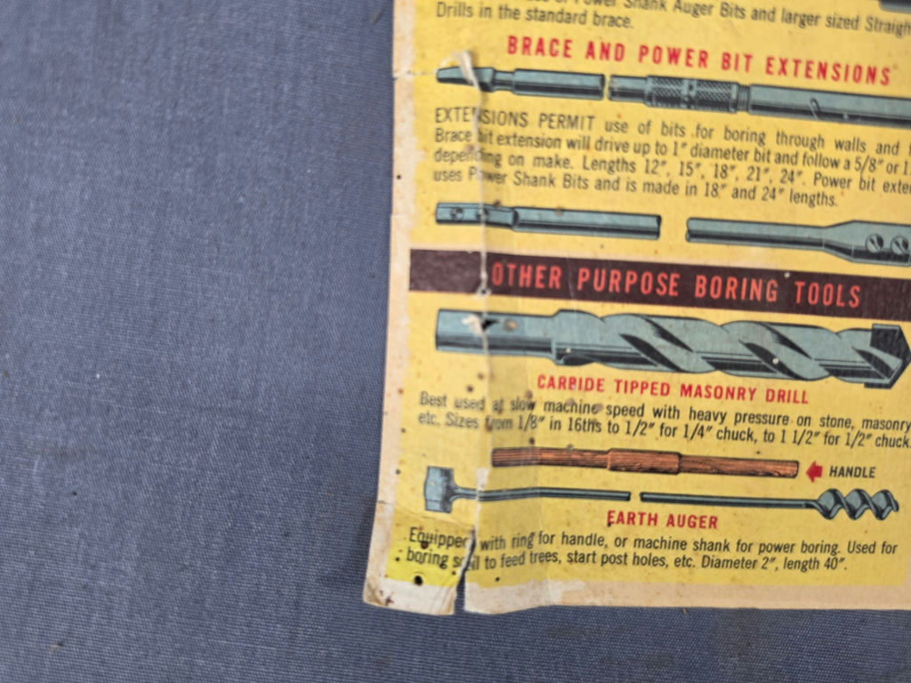 Vintage 1958 GM Authorized Chevrolet Service Wood Hole Boring Tool Reference Chart Poster Parkwood Motors Toronto - image 3 of 6