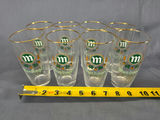 Vintage Brauerei Gebr. Mundinger German Beer Glasses - Set of 8 With Gold Rims - thumbnail 3 of 4
