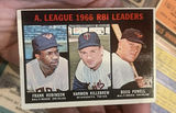 1966 RBI Leaders Topps Baseball Card Orioles, Frank Robinson, And Boog Powell As Well As Harmon Killabrew - thumbnail 1 of 2