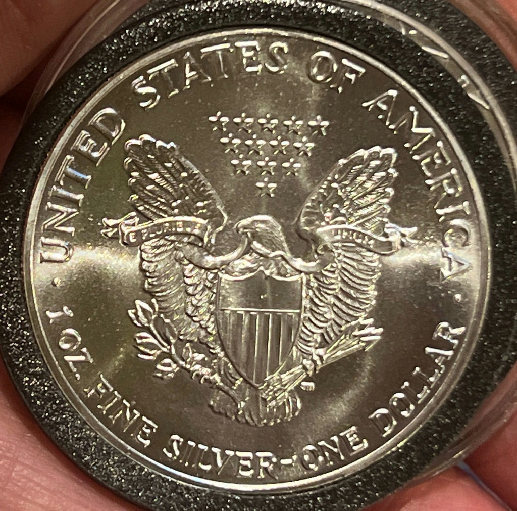 1988 US Walking Liberty 1 Ounce Silver Dollar Brilliant Uncirculated - image 4 of 5