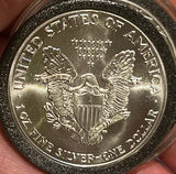 1988 US Walking Liberty 1 Ounce Silver Dollar Brilliant Uncirculated - thumbnail 4 of 5