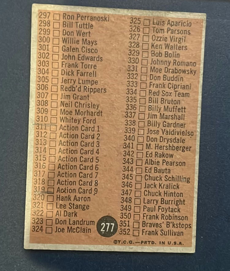 1962 Topps Baseball Check Lists 1, 2, 4 - image 6 of 8