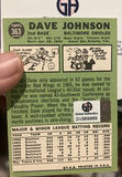 Topps 1967 Dave Johnson Autographed Baseball Card Orioles Braves - thumbnail 2 of 3