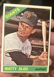Matty Alou Topps 1966 Autographed Baseball Card Giants COA - thumbnail 1 of 3