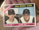 1966 Topps Pittsburgh Pirates, Rookie Stars Card, Frank Bork And Jerry May - thumbnail 1 of 2