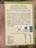 Orlando Cepeda 1963 Fleer Autographed Baseball HOF COA - thumbnail 2 of 3