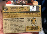 1960 Topps Warren Spahn Autographed Baseball Card With Coa HOF Milwaukee Braves - thumbnail 2 of 3