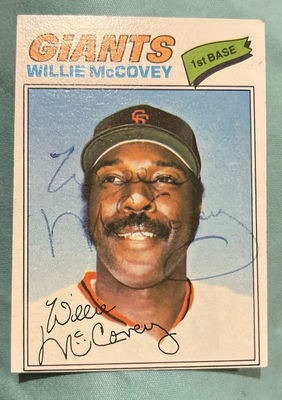 Willie McCovey HOF 1979 Autographed Topps Baseball Card COA Giants - Image 1 of 3