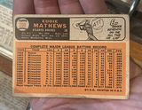 Eddie Matthews Milwaukee, Atlanta Braves Baseball Card Topps 1966 - thumbnail 2 of 2