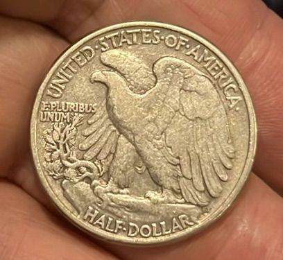 1942 Walking Liberty Silver Half Dollar United States - image 2 of 2