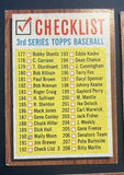 1962 Topps Baseball Check Lists 1, 2, 4 - thumbnail 4 of 8