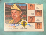 Dan Zimmer, San Diego, Padre Manager Autographed Baseball Card With Coa Dan Zimmer, San Diego, Padre Manager Autographed Baseball Card With Coa - thumbnail 1 of 3