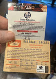 Lou Beaudreaux 1960 Fleers Great Autographed Baseball Card Hall Of Fame - thumbnail 2 of 2