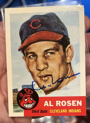 Al Rosen 1953 Topps Archives Autographed Baseball Card - Image 1 of 2