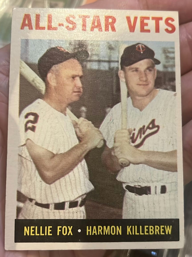 1964 Topps Baseball Card Twins All-Stars Killabrew And Nelly Fox - image 1 of 2