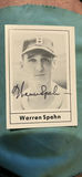 Warren Spahn 1978 Grand Slam Autographed Baseball Card COA - thumbnail 1 of 3
