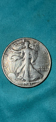 1941 S US Walking Liberty Silver Half Dollar - Image 1 of 2