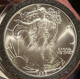 1988 US Walking Liberty 1 Ounce Silver Dollar Brilliant Uncirculated - thumbnail 3 of 5