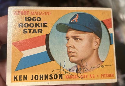 1960 Topps Autographed Ken John Colt 45s Rookie Baseball Card - Image 1 of 3