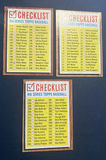 1962 Topps Baseball Check Lists 1, 2, 4 - thumbnail 1 of 8