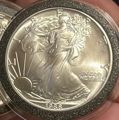 1988 US Walking Liberty 1 Ounce Silver Dollar Brilliant Uncirculated - Image 1 of 5