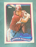 Darren Daulton Phillies 1989 Topps Autographed Baseball Card COA - thumbnail 1 of 3