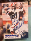 Michael Jackson Proline Nfl Football Autographed Card With Coa - thumbnail 1 of 3