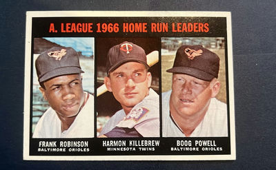 #243 Topps Home Run Leaders 1967 AL Robinson Powell Killebrew - Image 1 of 2