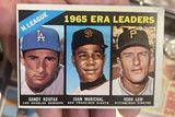Topps Baseball Card 1965 NL ERA Pitches Koufax Gibson Law - thumbnail 1 of 2